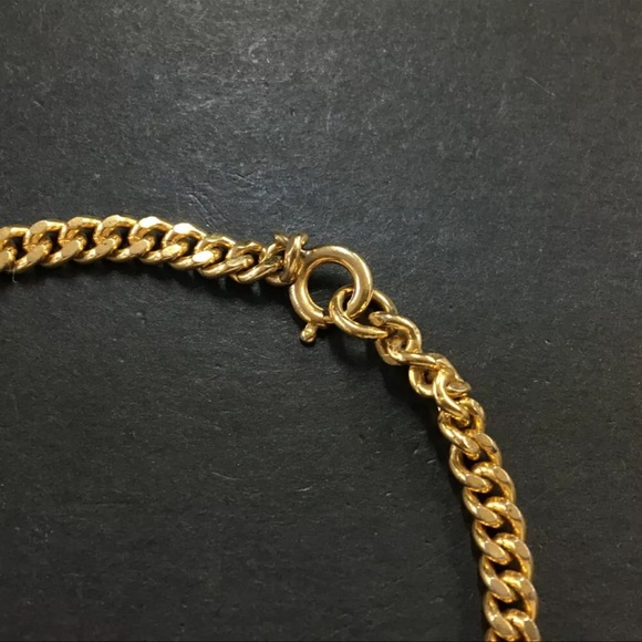 AUTH Christian Dior Logo CD Bracelet Gold - Picture 5 of 7